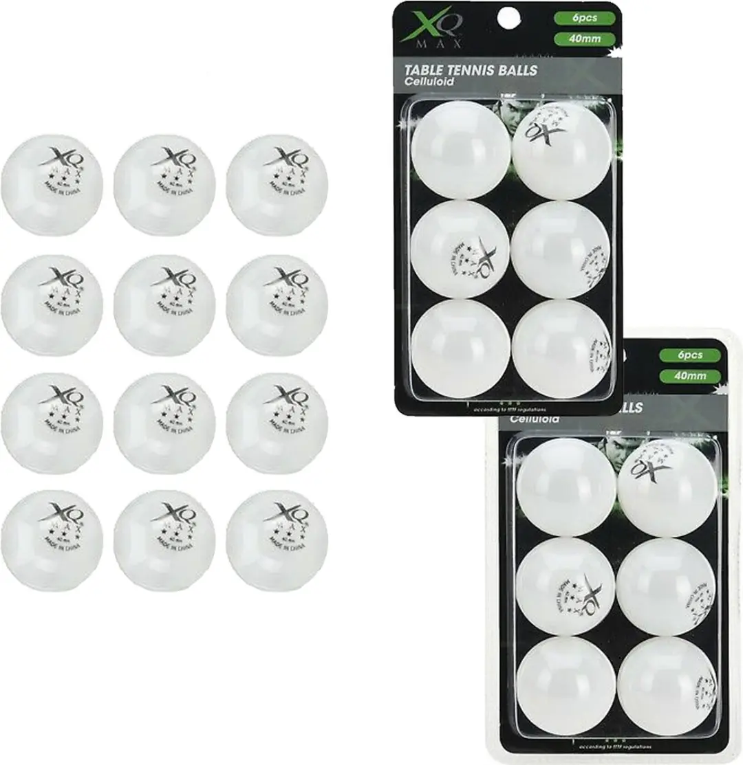 XQMax Tafeltennisballen 3 Sterren - 24 Stuks Wit