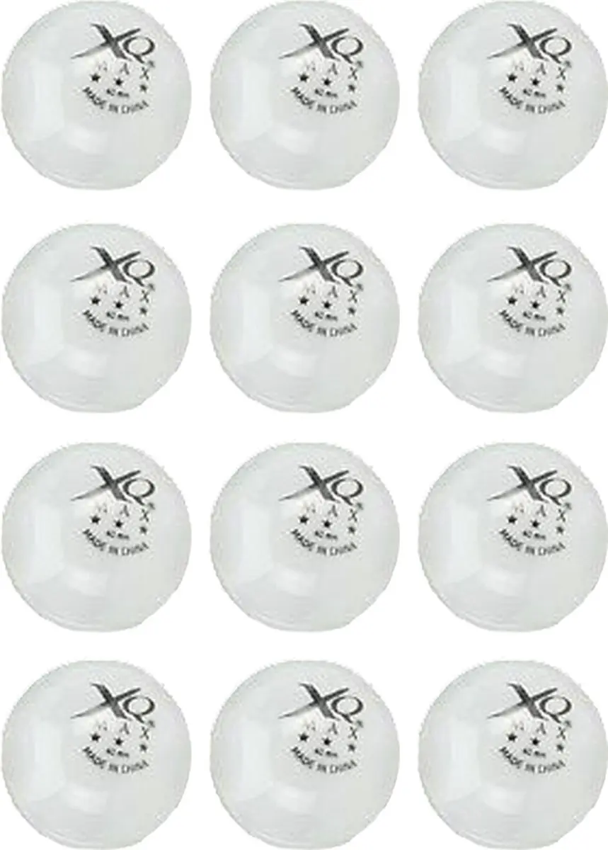 XQMax Tafeltennisballen 3 Sterren - 24 Stuks Wit