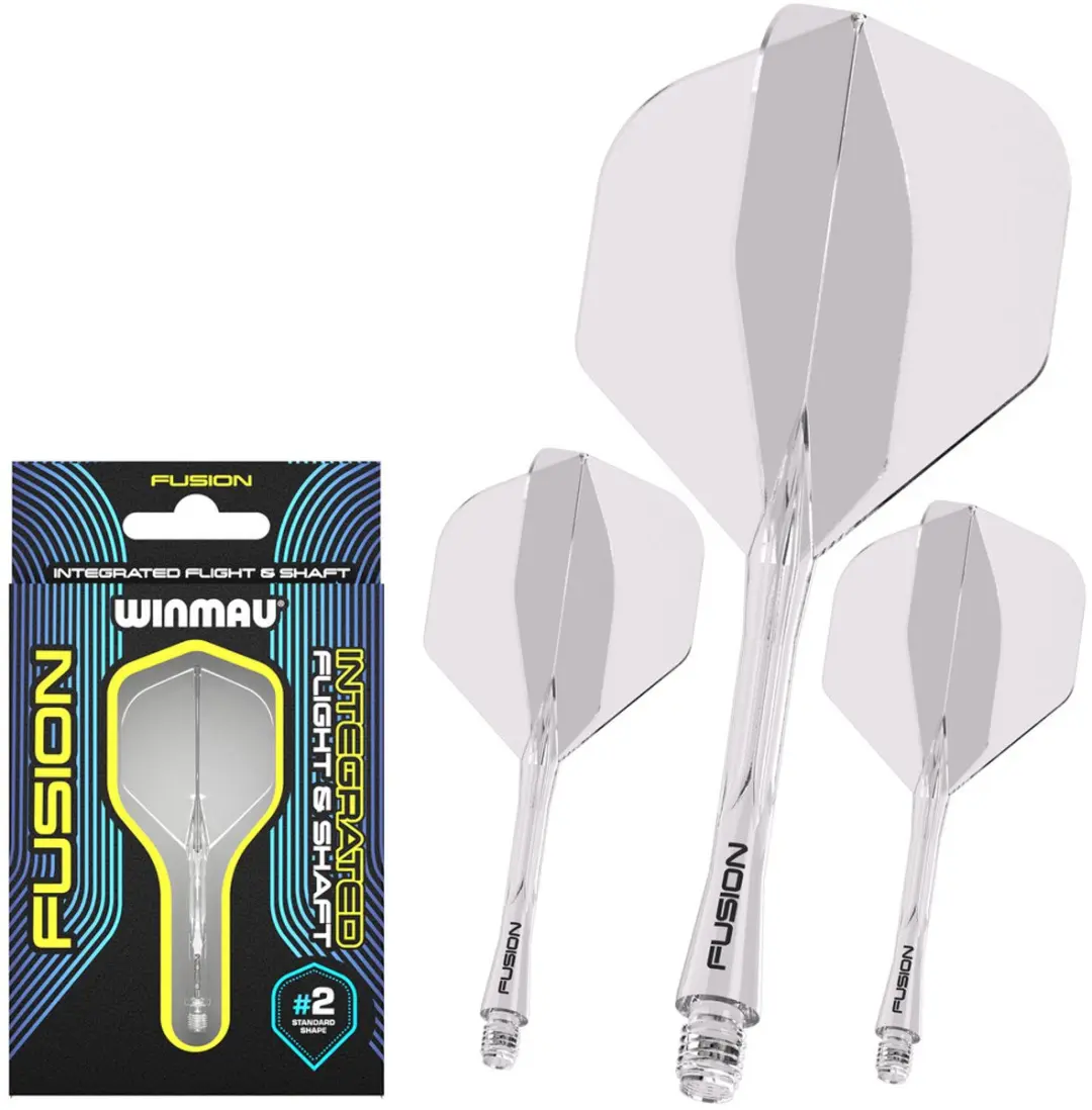 Winmau Fusion Clear NO2 Dart Flights - 3 Stuks - afbeelding 6 van 6