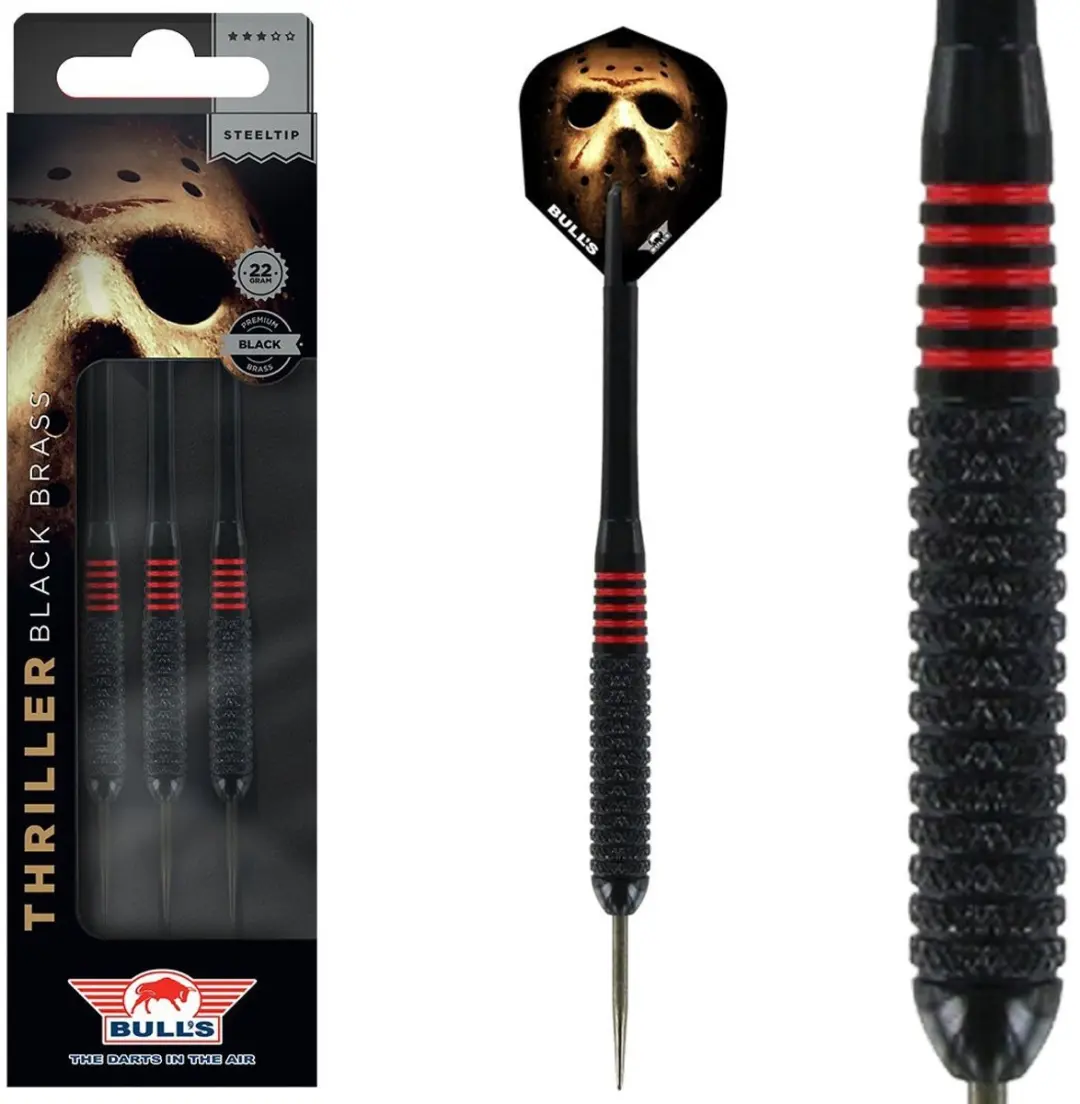 Bull's Thriller Black Brass Dartpijlen 3 Stuks