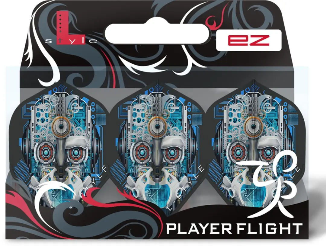 L-Style Champagne Flight EZ L1 F11001 Dart Flights - 3 Stuks