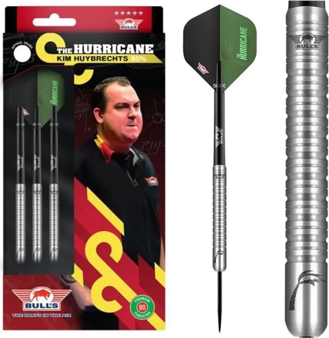 Bull's Kim Huybrechts 80% Plain Dartpijlen 24g - 3 Stuks