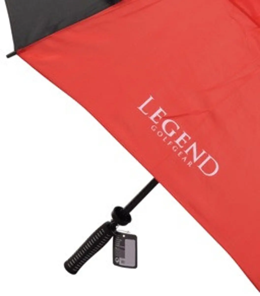 Legend Double Canopy Golfparaplu - Zwart Rood