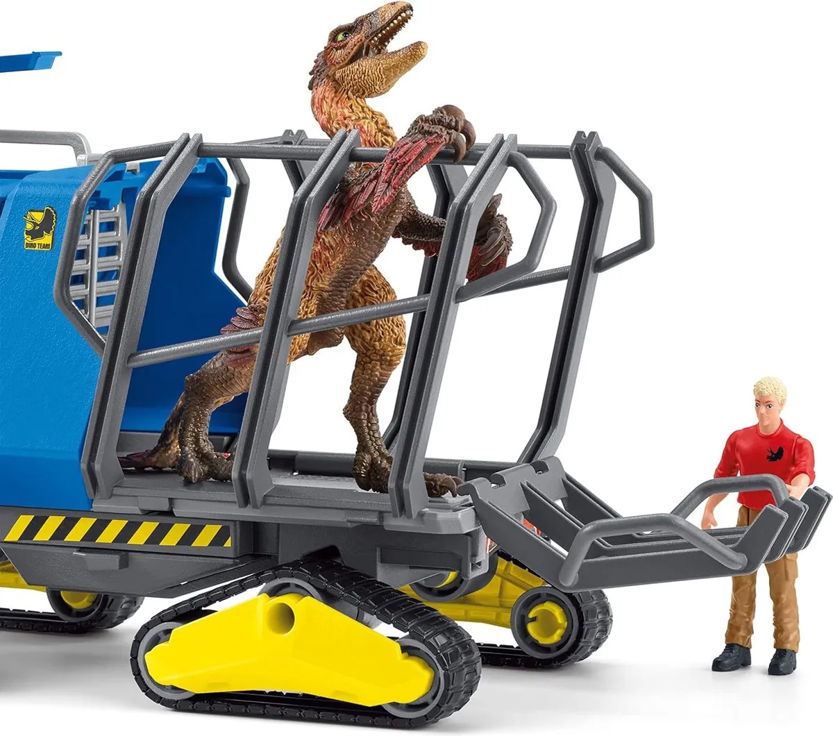 Schleich SLH42604 Dinosaurus Terreinvoertuig - 4+ - Geel/Blauw