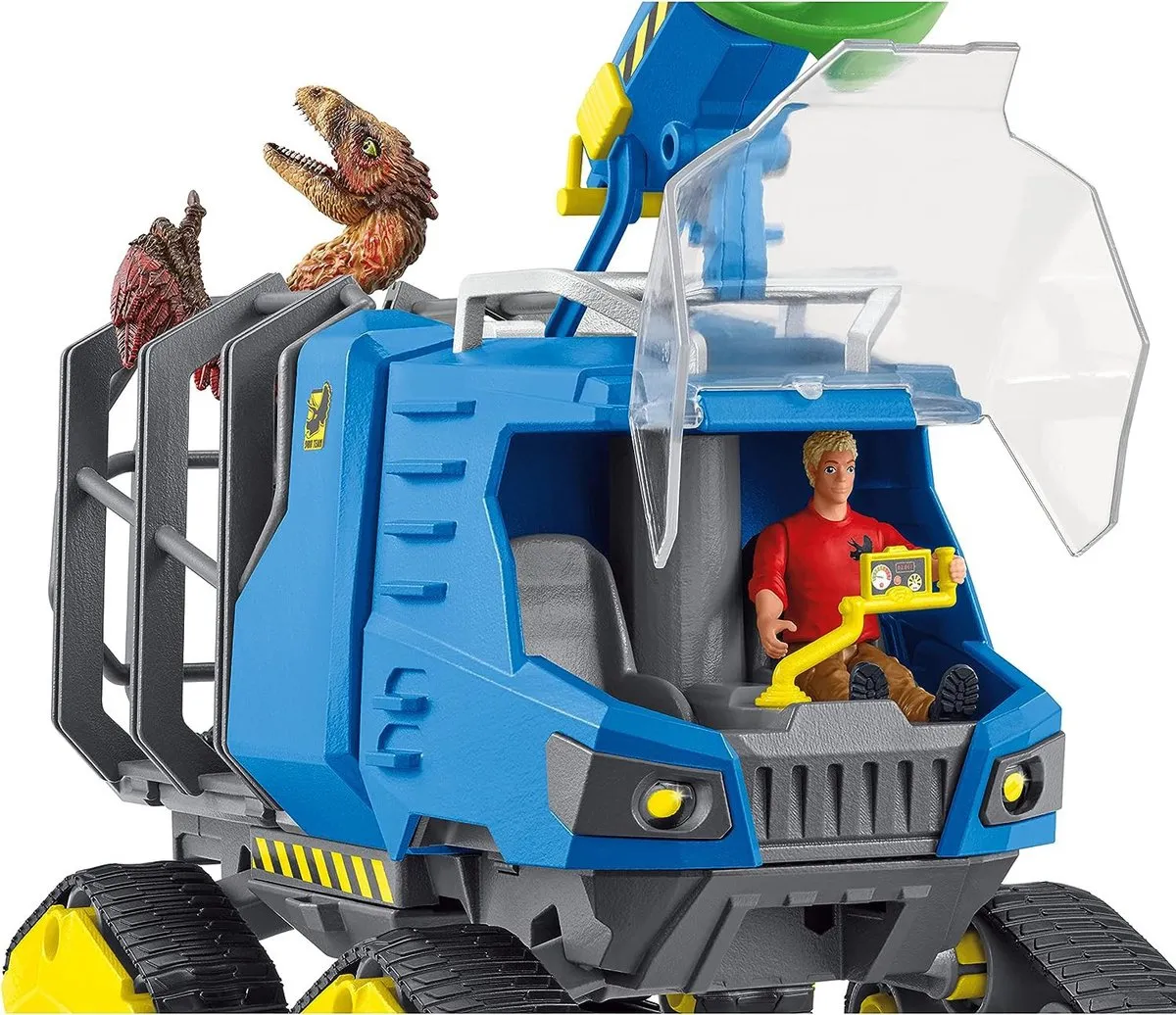 Schleich SLH42604 Dinosaurus Terreinvoertuig - 4+ - Geel/Blauw