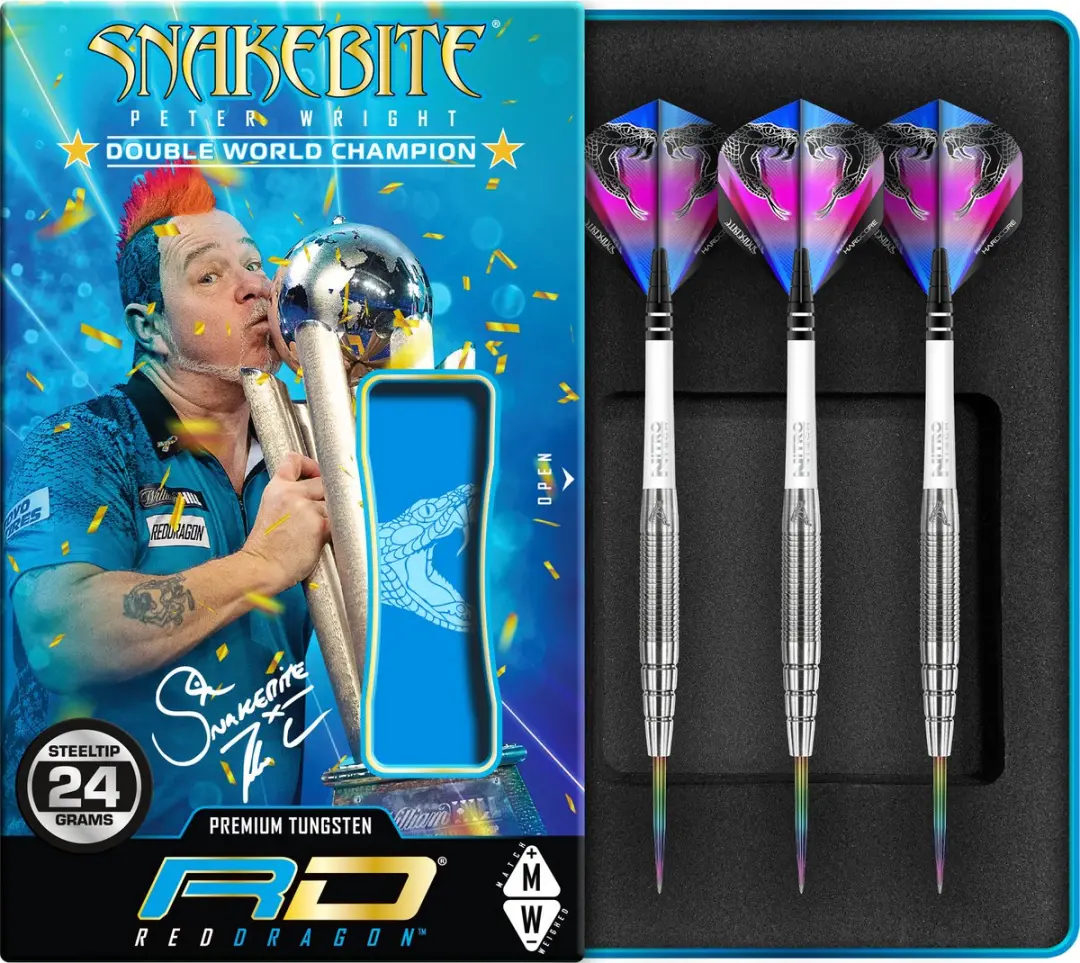 Red Dragon Peter Wright Snakebite PL15 Dartpijlen