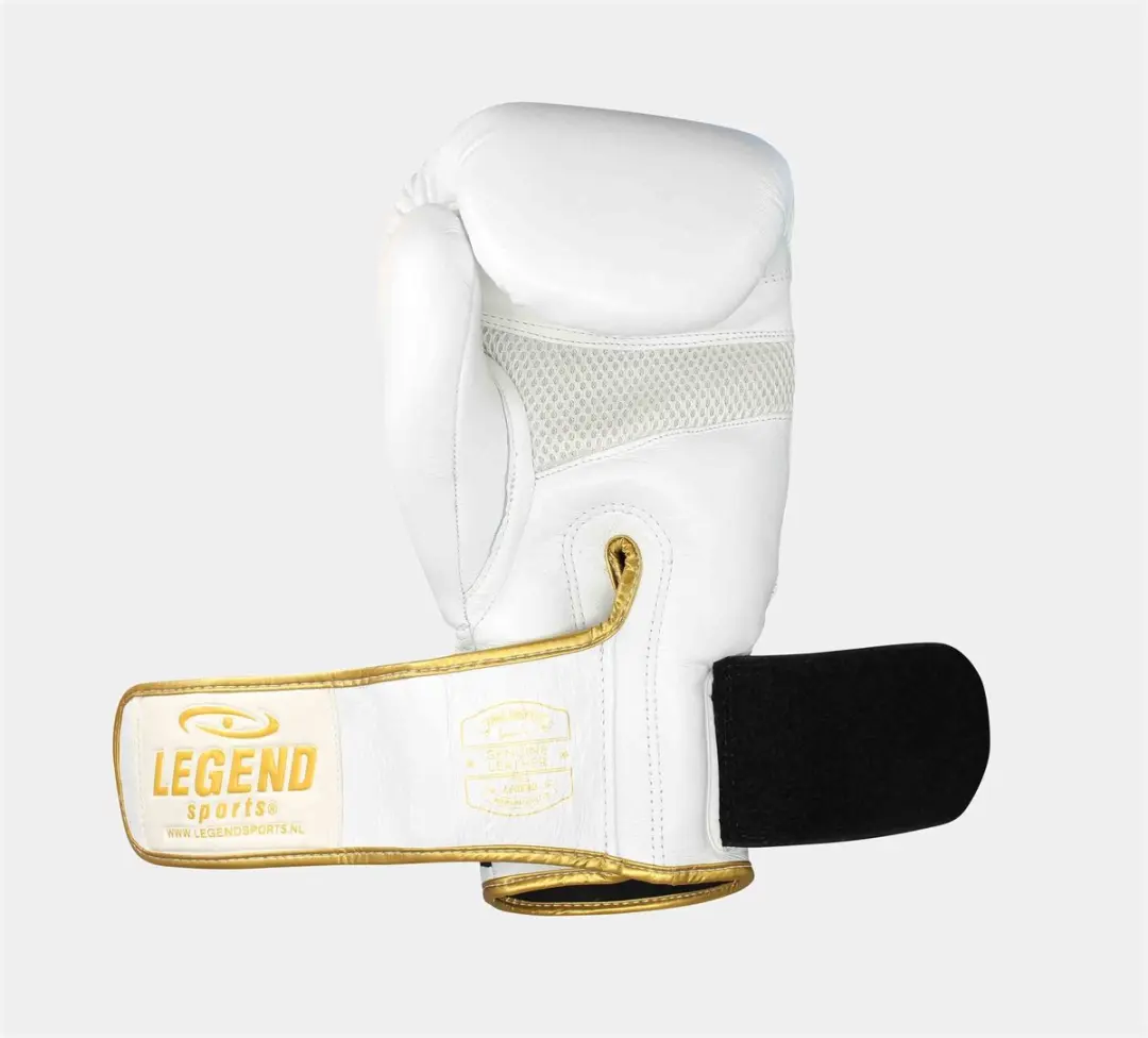 Legend Stealth Elite Bokshandschoenen 12 oz - Wit/Goud - afbeelding 6 van 6