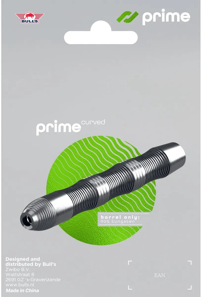 Bull's Prime Curved Convertible Point 90% Dartpijlen - 3 Stuks - Zilver