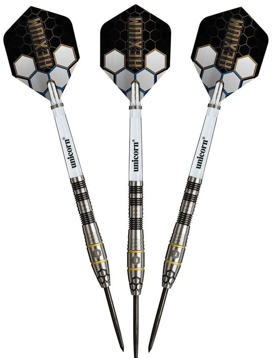 Unicorn Hexium 1 Black Gold 90% Dartpijlen - 3 Stuks