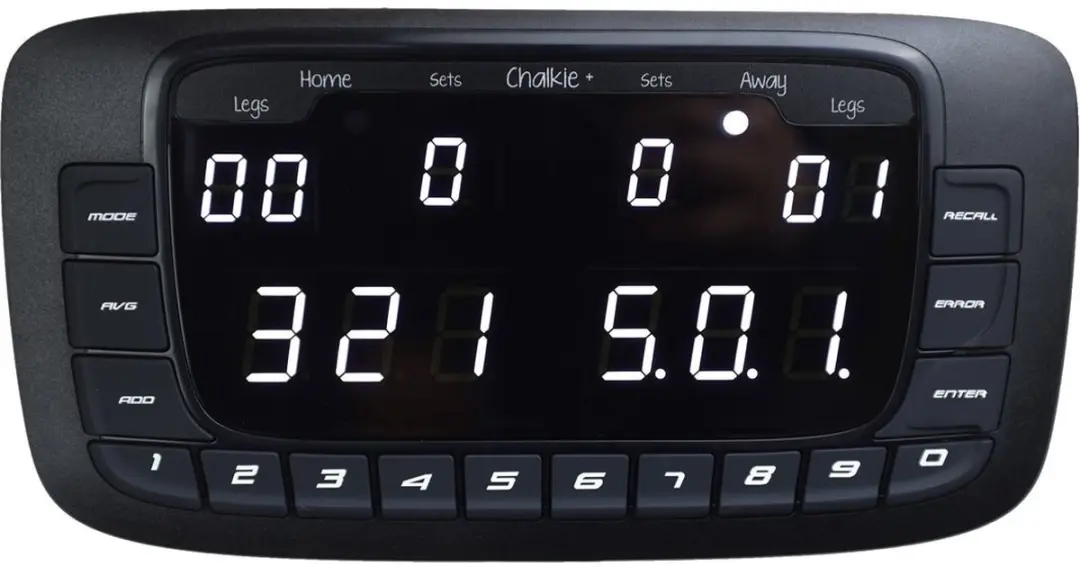 KeyGlory Dartsmate Chalkie Plus Black Edition Elektronisch Scorebord