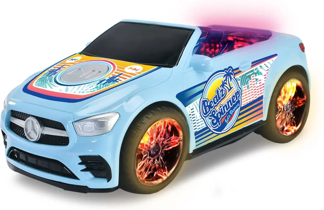 Dickie Beatz Spinner Mercedes E Class 23cm - Blauw/Zwart/Grijs