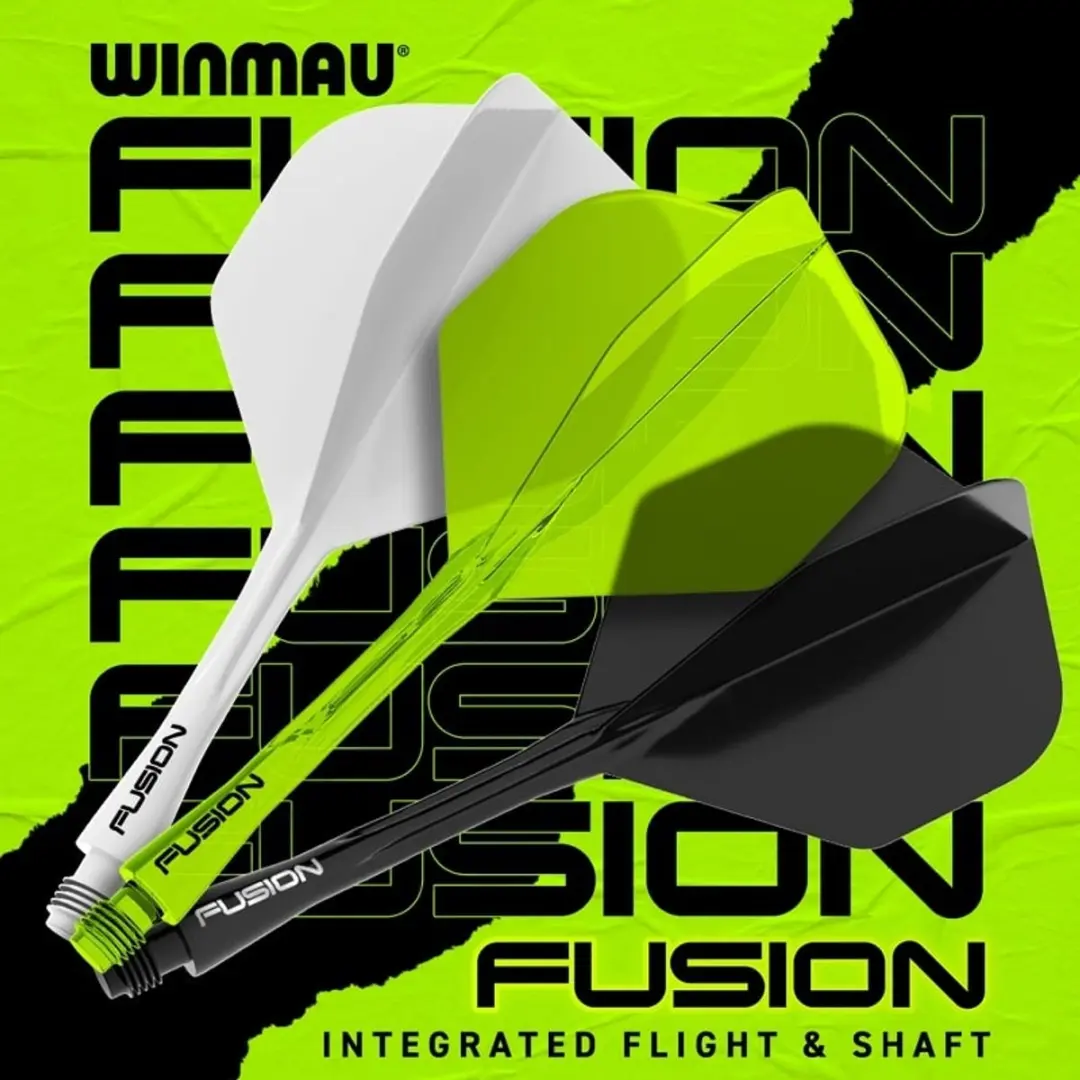 Winmau Fusion Neon Geel Dart Flights - 3 Stuks