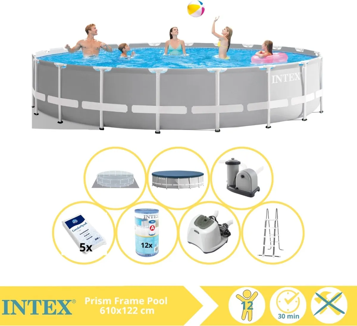 Intex Prism Frame Zwembad 610x122cm