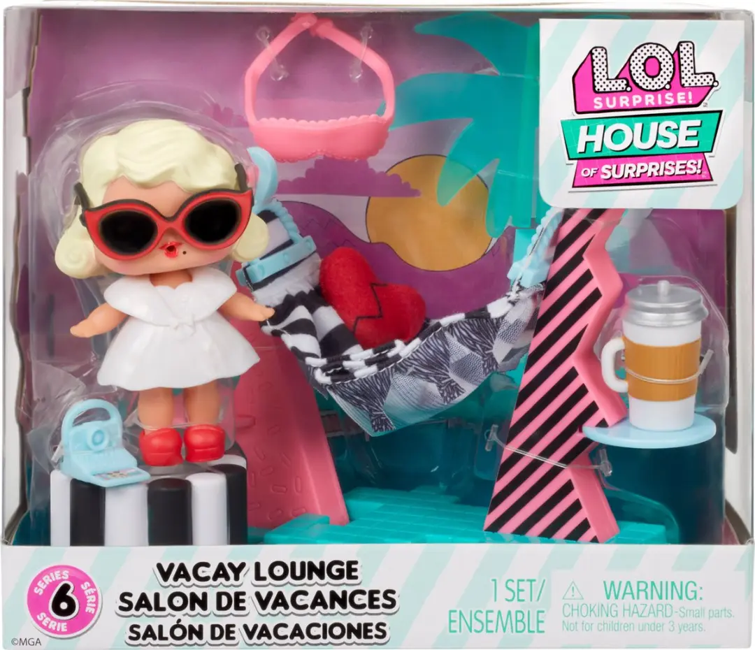 LOL Surprise! Leading Baby Vakantielounge Meubelspeelset - 583790EUC - afbeelding 6 van 6