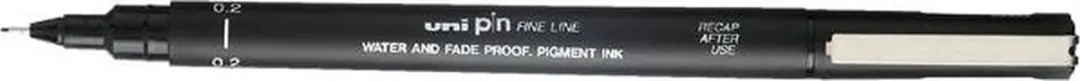 uni-ball Uni-Ball PIN02-200(S) Permanente Markeerstift - Zwart
