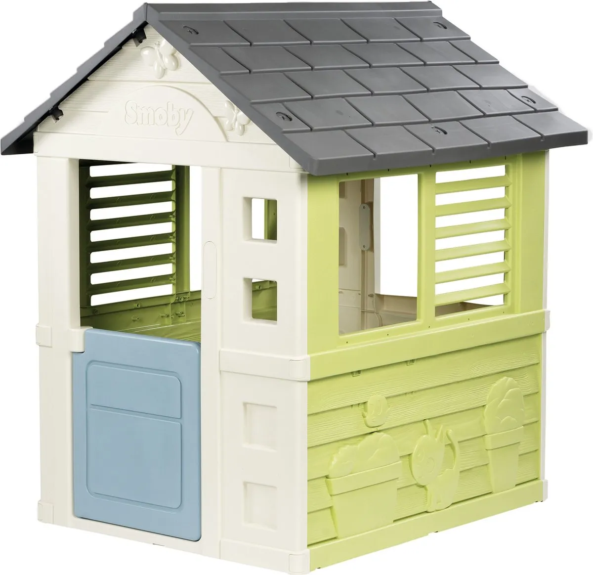 Smoby Jolie Playhouse Speelhuis 7600810737 - Groen/Blauw/Wit/Grijs