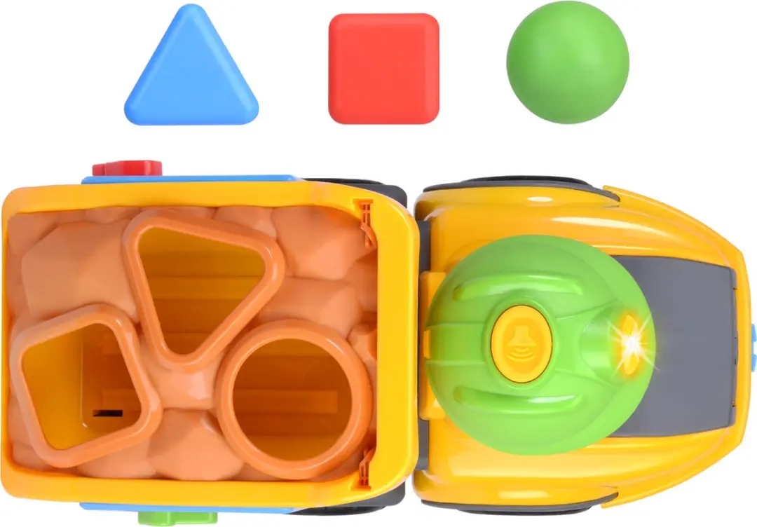 Dickie Simba Harry Hauler Vormsorteervoertuig 204115008 - Geel/Blauw/Groen/Grijs