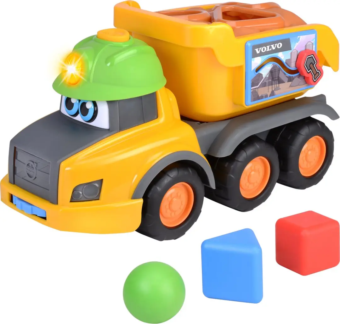Dickie Simba Harry Hauler Vormsorteervoertuig 204115008 - Geel/Blauw/Groen/Grijs