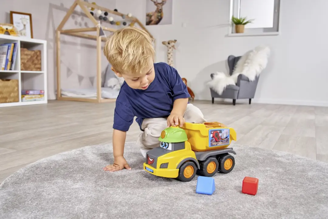 Dickie Simba Harry Hauler Vormsorteervoertuig 204115008 - Geel/Blauw/Groen/Grijs - afbeelding 6 van 6