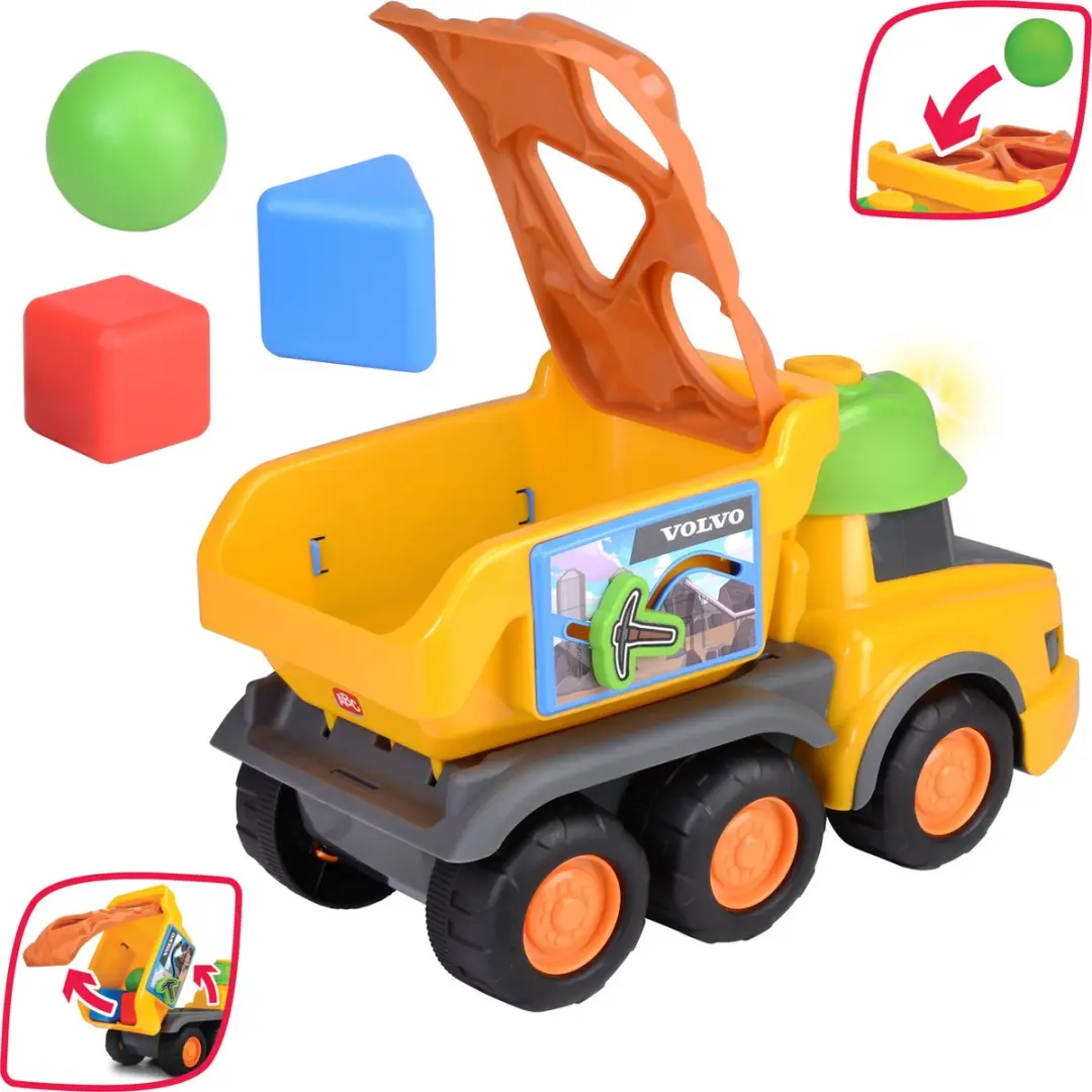 Dickie Simba Harry Hauler Vormsorteervoertuig 204115008 - Geel/Blauw/Groen/Grijs