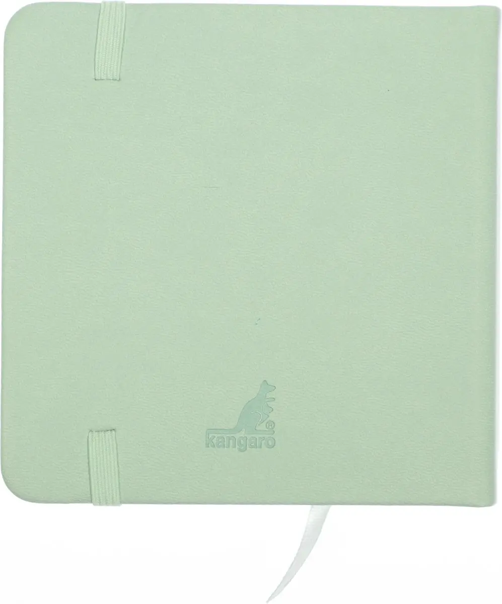 Kangaro Schetsboek Mint 12x12cm - PU Hardcover met Elastiek - afbeelding 6 van 6