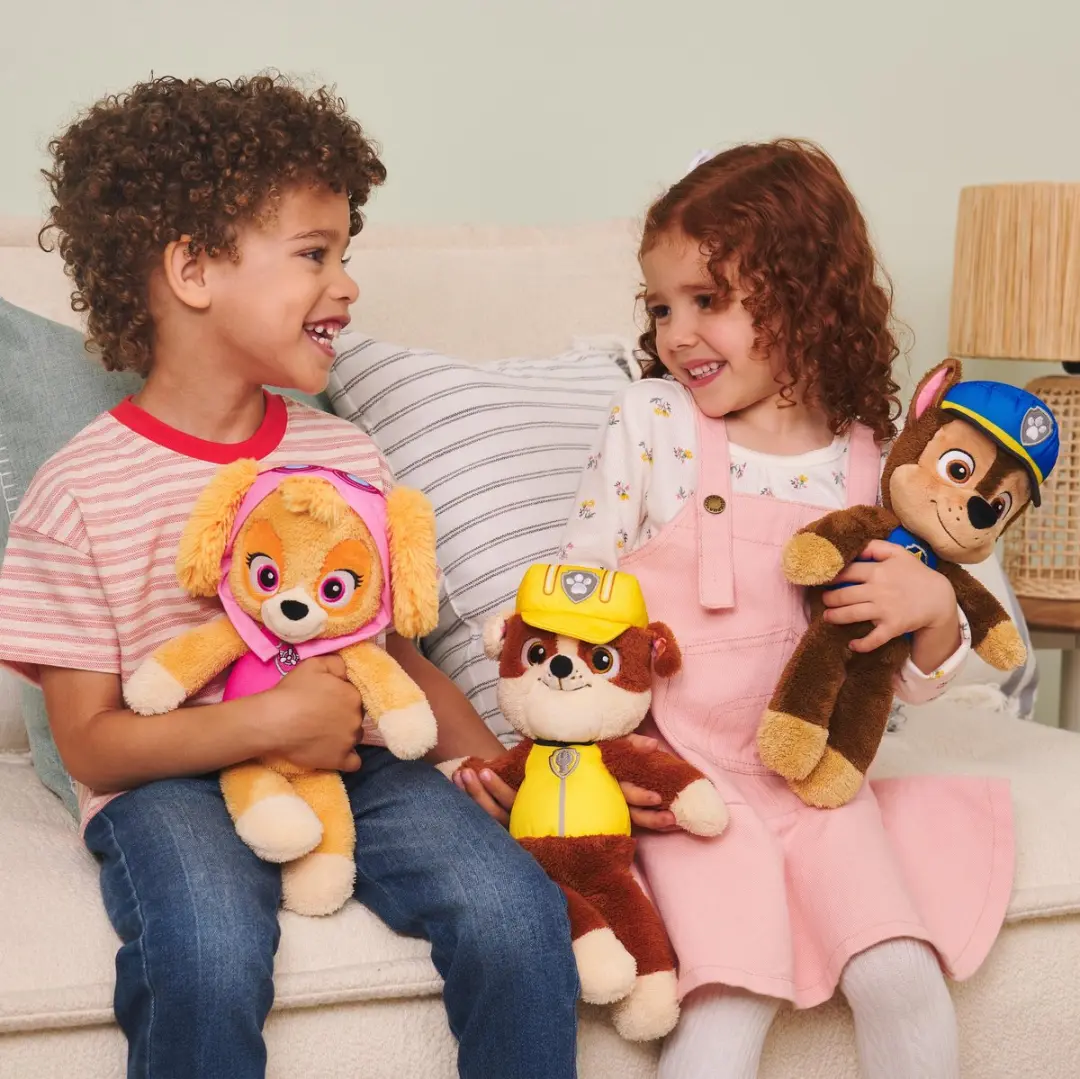 PAW Patrol Pluche Marshall 33cm - Rood/Wit - afbeelding 6 van 6