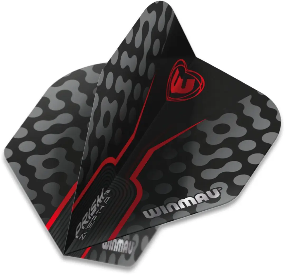 Winmau Prism Zeta Dart Flights - 3 Stuks - Zwart/Grijs