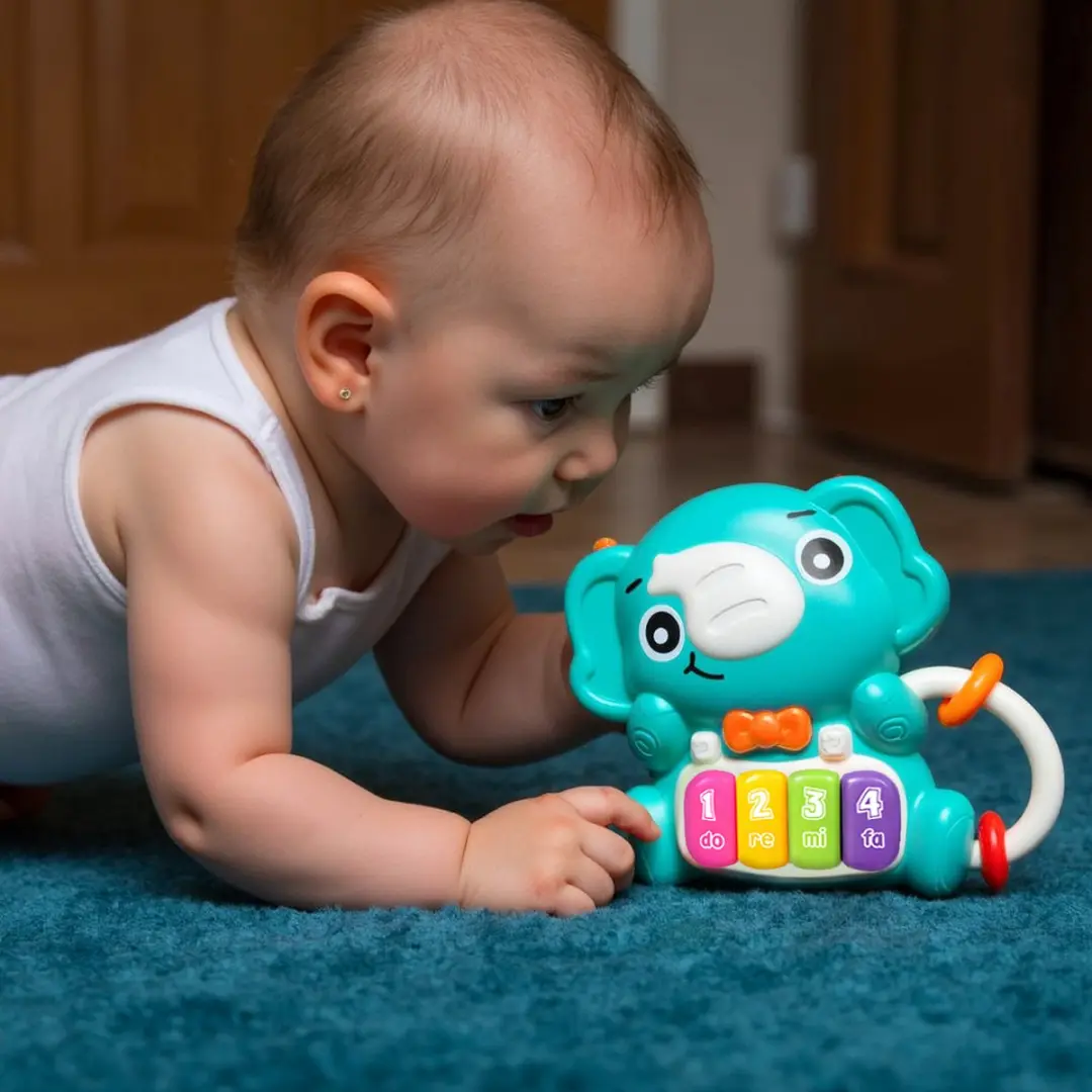 Playgro Elly's Melody Piano - Rammelaar - Licht & Geluid - Multi