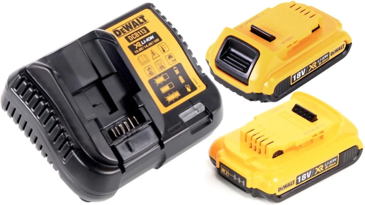 DeWalt DCE 530 D2 Heetluchtpistool 18V - 530°C - 2x 2,0Ah - afbeelding 4 van 5