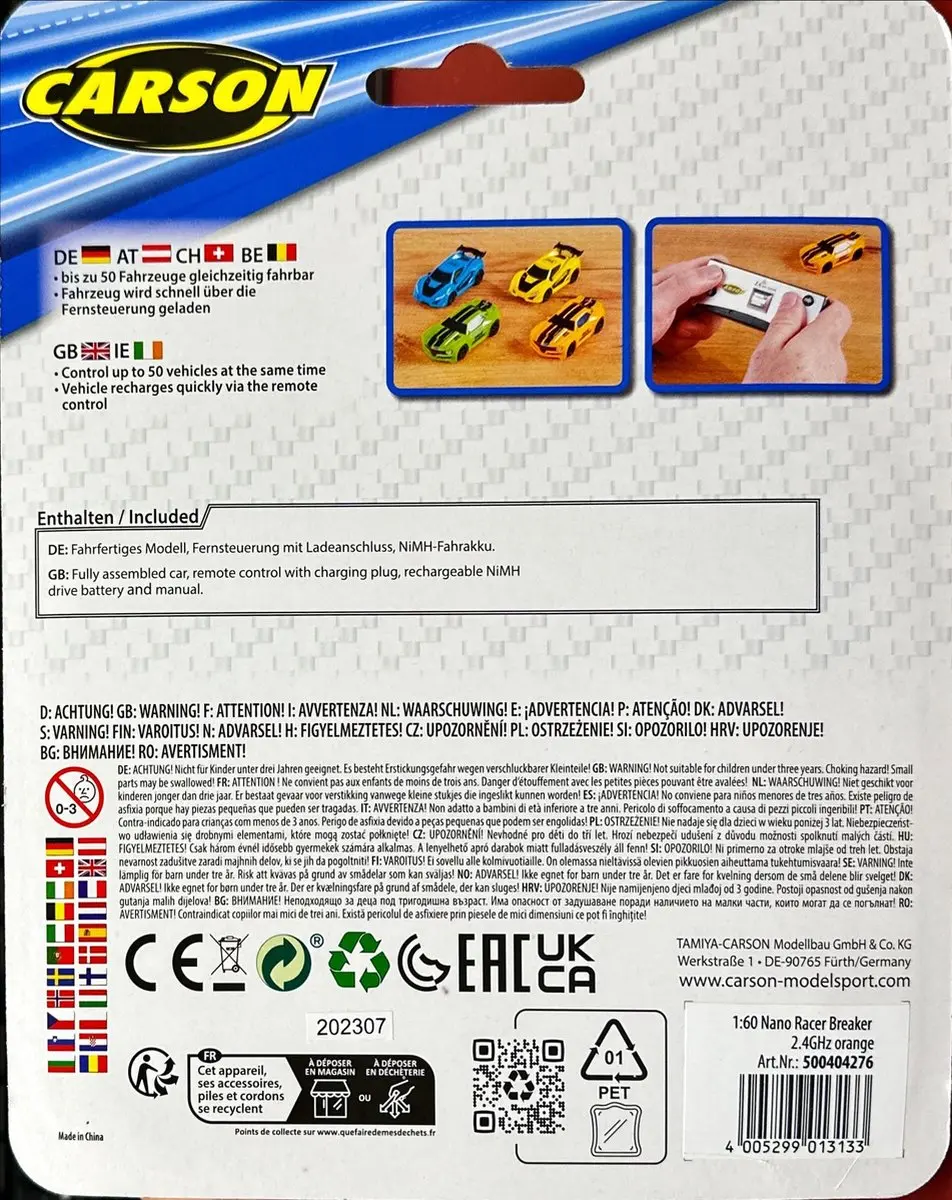 Carson Nano Racer Race Breaker 500404276 - Oranje