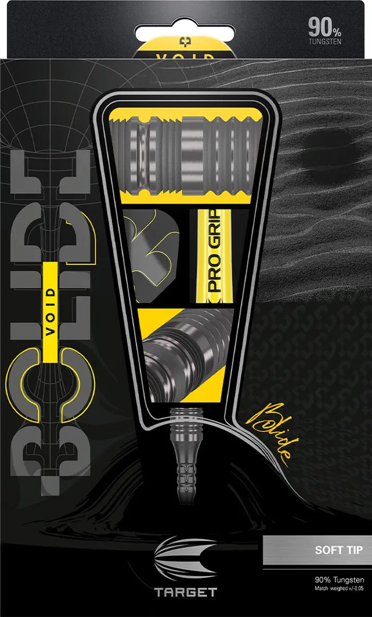 Target Bolide Void 10 Soft Tip Darts - 3 Stuks - afbeelding 4 van 6