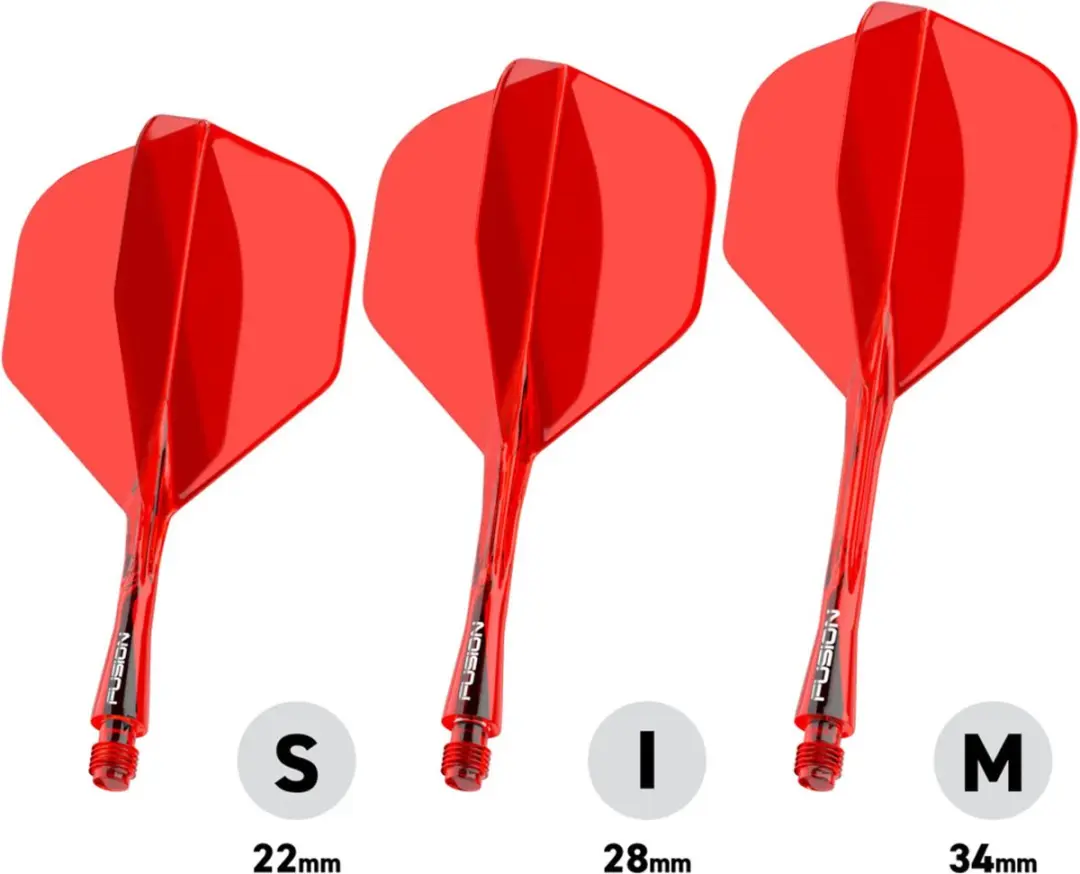Winmau Fusion Red NO2 Dart Flights - 3 Stuks