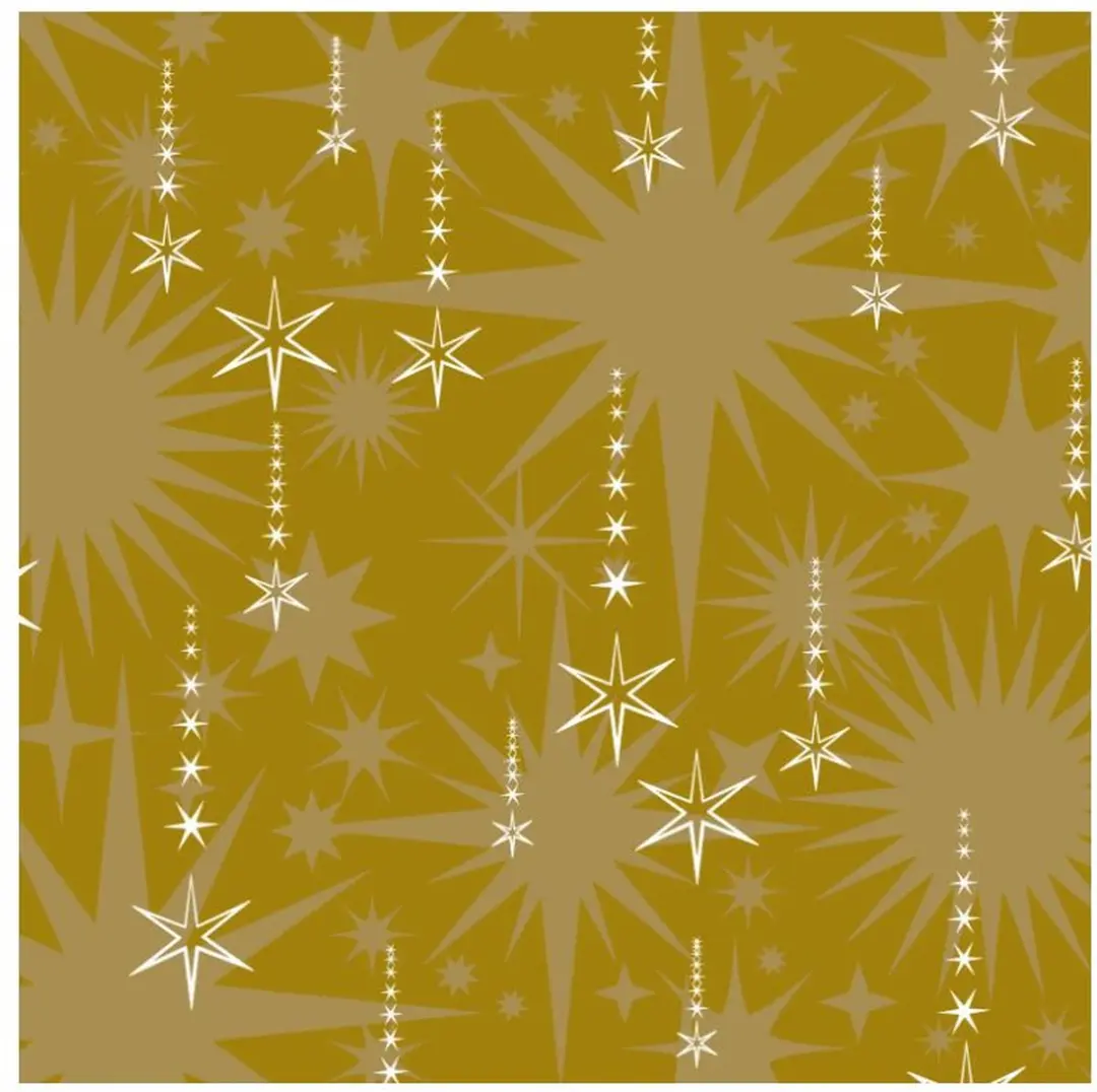 Duni Sprinkle Rain Gold Servetten 33x33cm