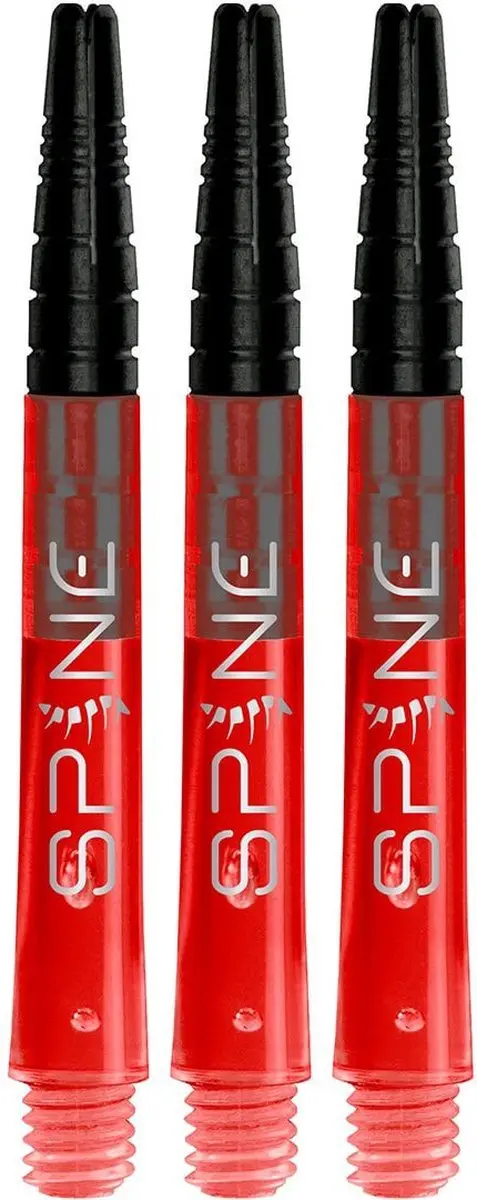 Bull's Spine Red Dart Shafts Medium - 3 Stuks