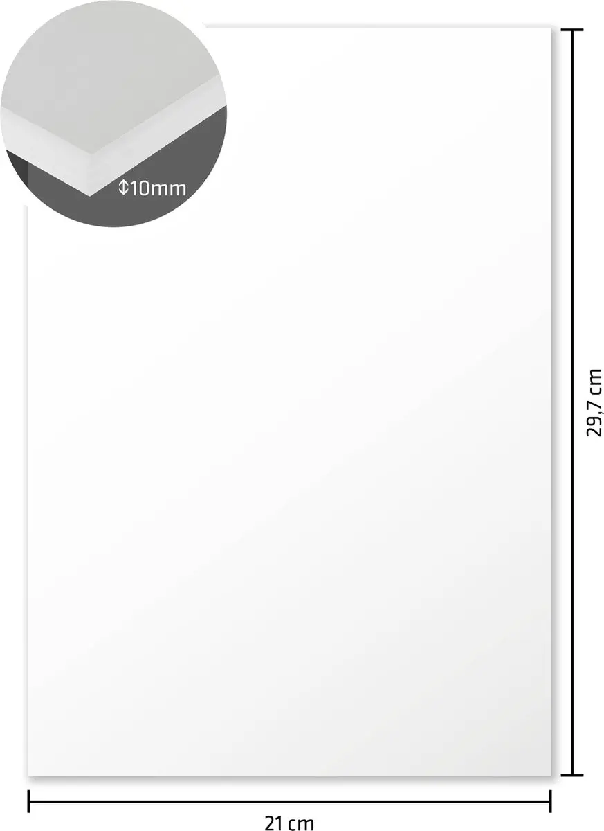 Kangaro Foamboard A4 10mm - 10 Stuks