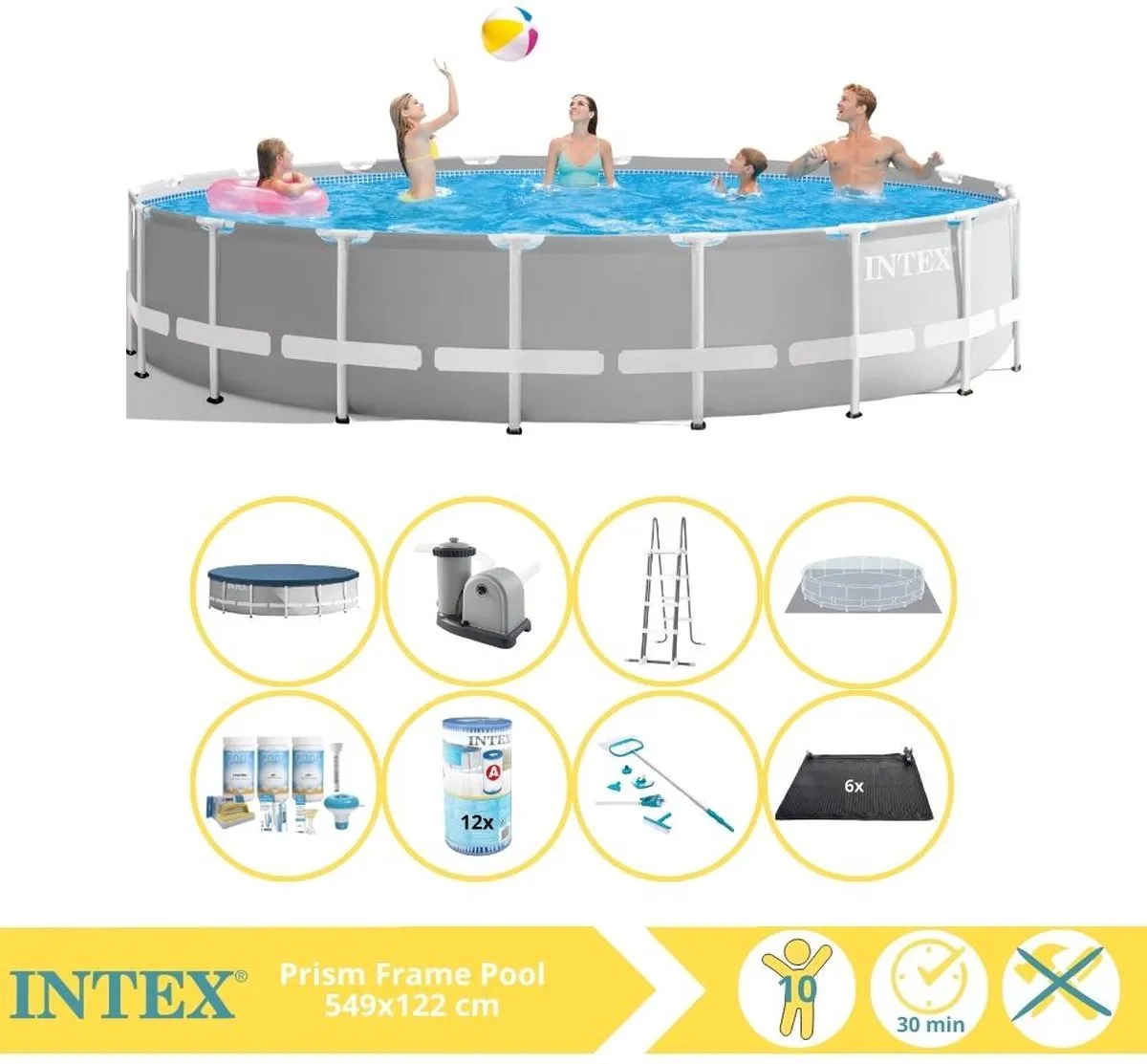Intex Prism Frame 26732GN Opzetzwembad 549x122cm