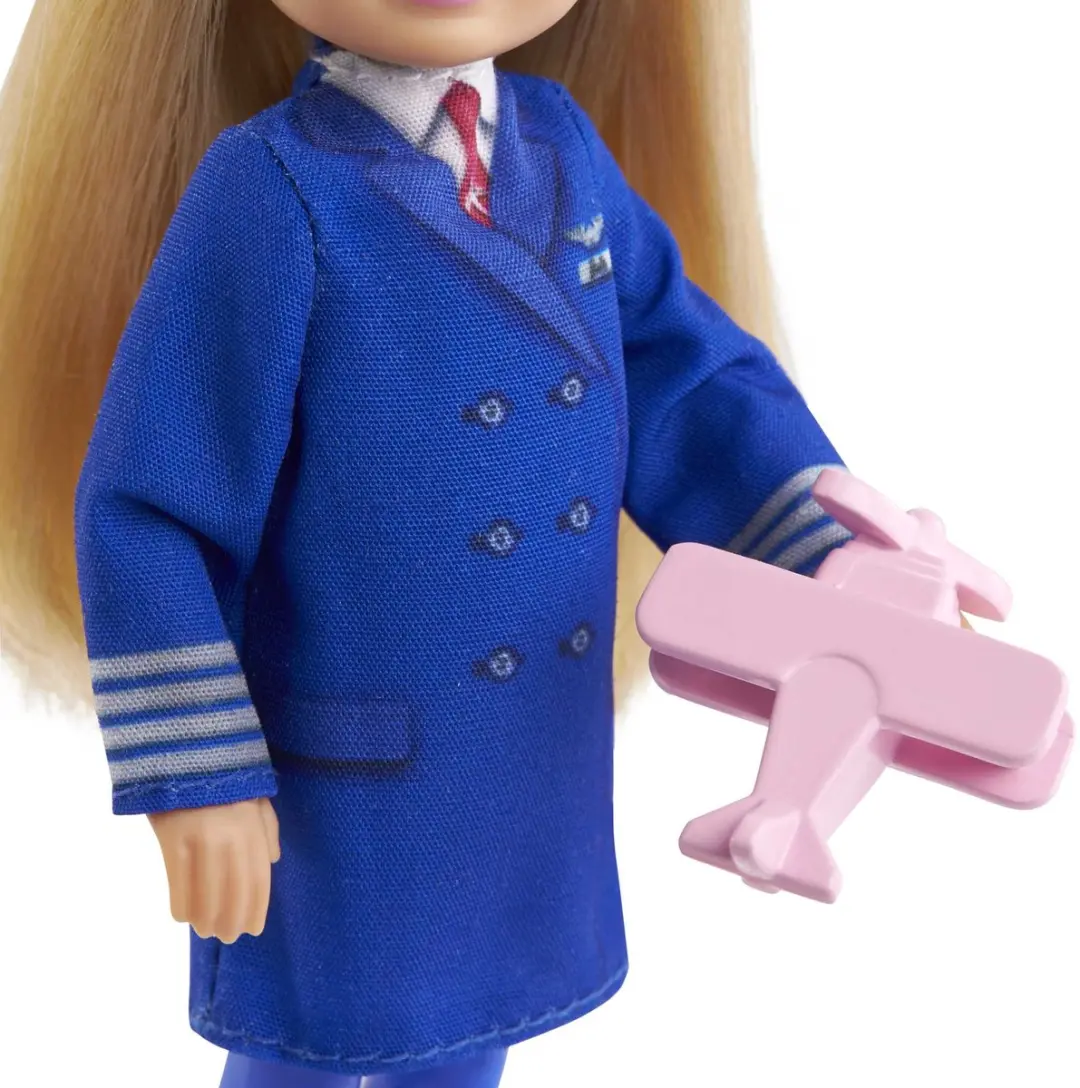 Barbie Chelsea Pop - Piloot Outfit GTN90 - 15cm - Blauw - afbeelding 2 van 6
