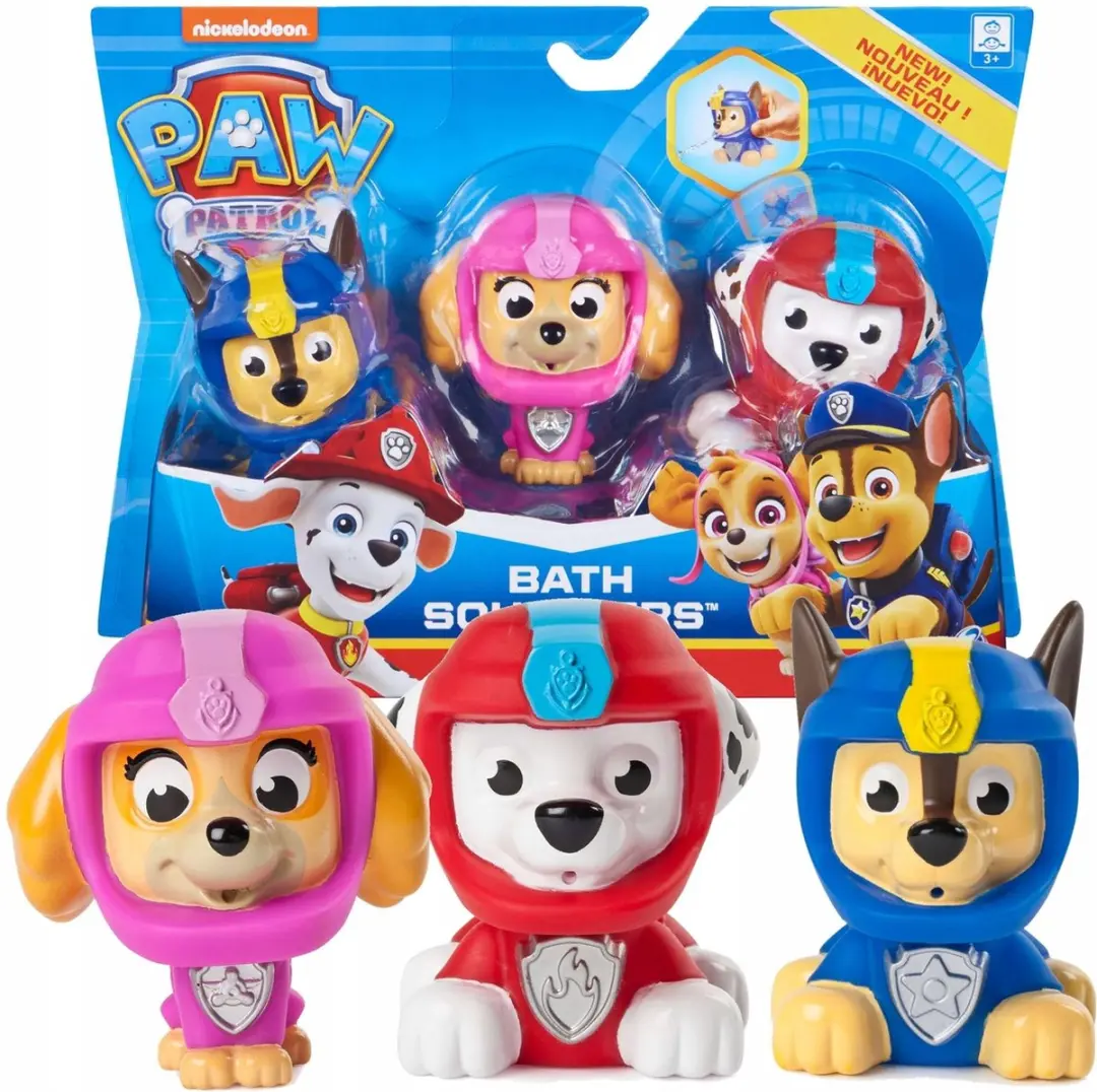 PAW Patrol Marshall Chase Skye Badspeelgoed - 3 Waterspuiters - afbeelding 6 van 6