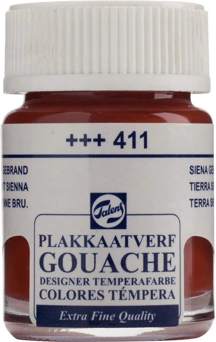 Talens Plakkaatverf Extra Fijn Gebrande Sienna 411