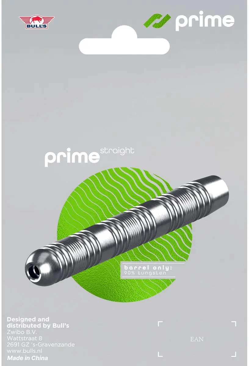 Bull's Prime Straight Convertible Point 90% Dartpijlen - 3 Stuks - Zilver
