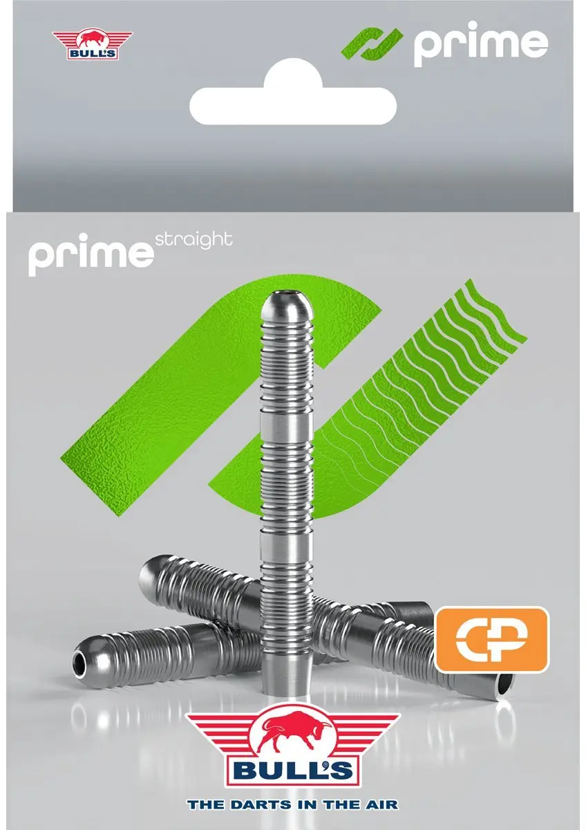 Bull's Prime Straight Convertible Point 90% Dartpijlen - 3 Stuks - Zilver
