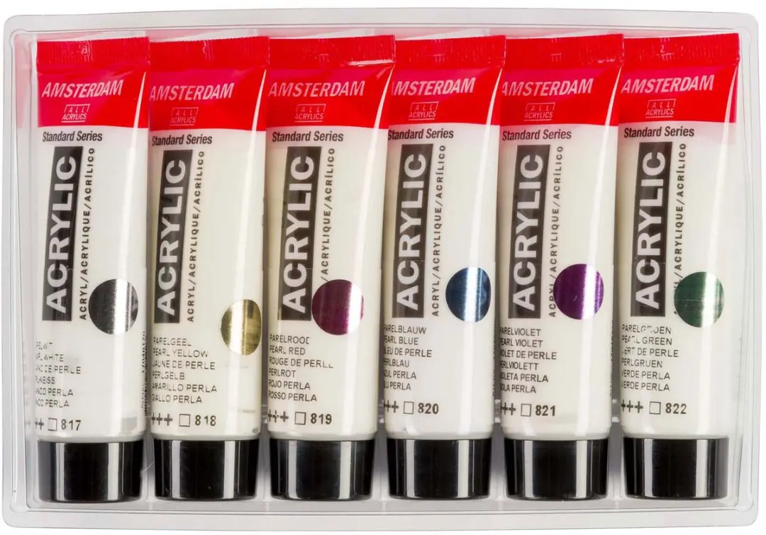 Amsterdam Standard Series Acrylverf Parelmoer - 6x20ml Assorti