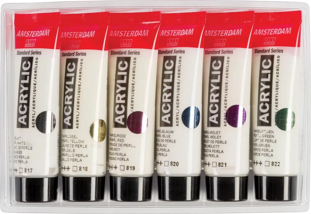 Amsterdam Standard Series Acrylverf Parelmoer - 6x20ml Assorti