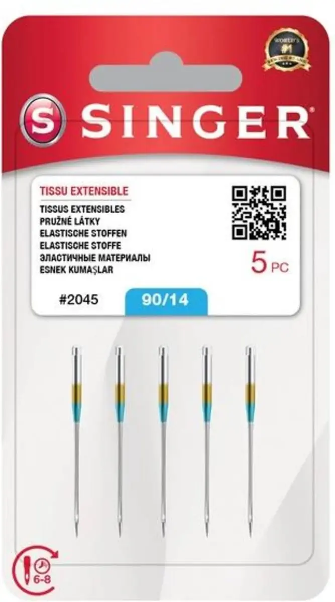 Singer Stretch Naalden 2045 90 - 5 Stuks