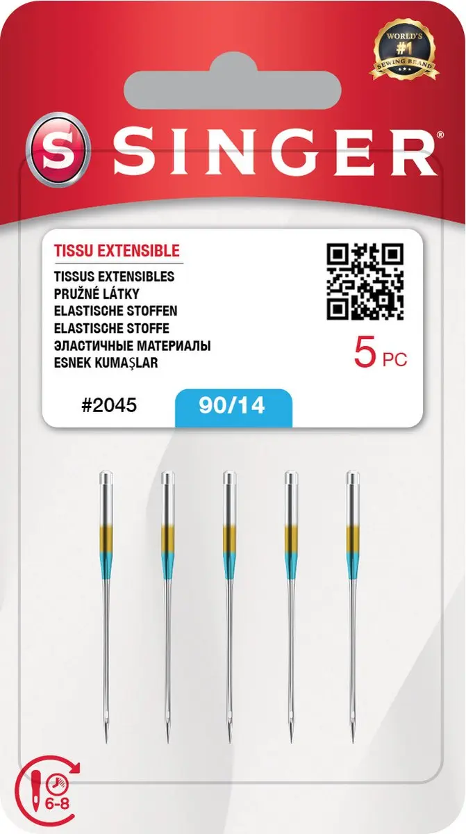 Singer Stretch Naalden 2045 90 - 5 Stuks