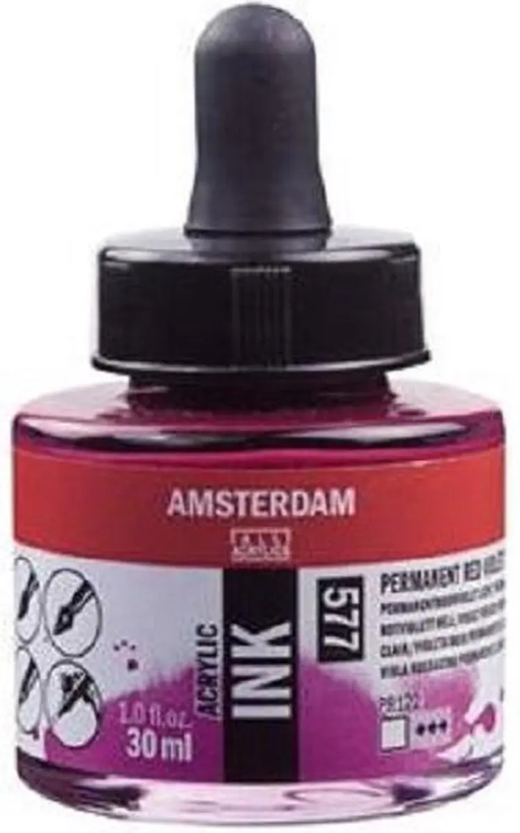 Amsterdam Acrylic Ink 30ml - Permanentroodviolet Licht 577