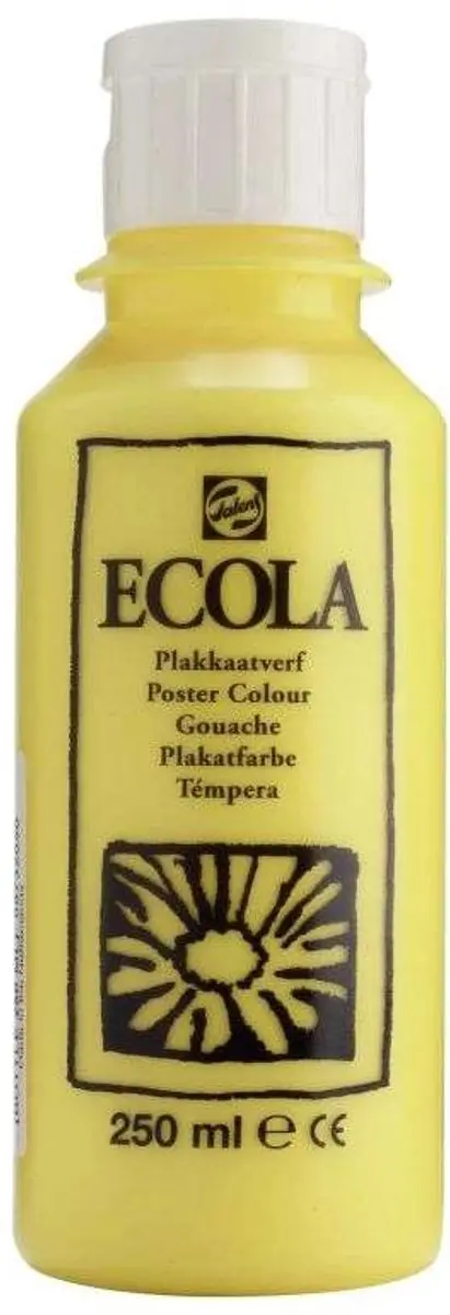 Talens Ecola Plakkaatverf Citroengeel 250ml