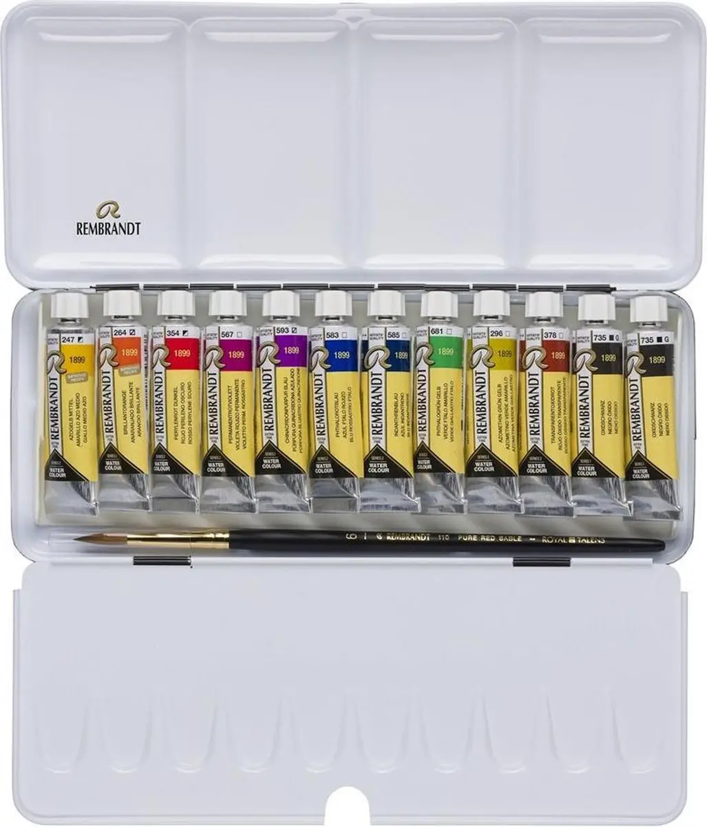 Rembrandt Waterverfset 12 Tubes 10ml