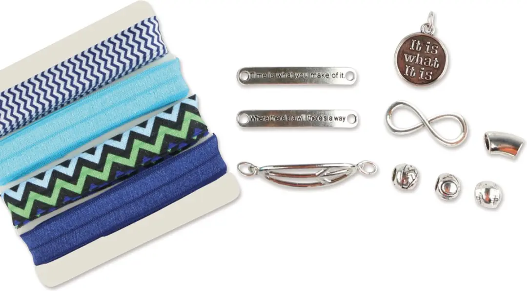 Lena Maak Je Eigen Armbanden Set - 24-delig Blauw