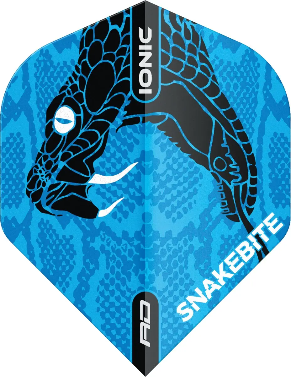 Red Dragon Peter Wright Hardcore Ionic Snakebite Dart Flights - Blauw TF6569